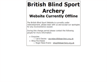 Tablet Screenshot of bbsarchery.org.uk